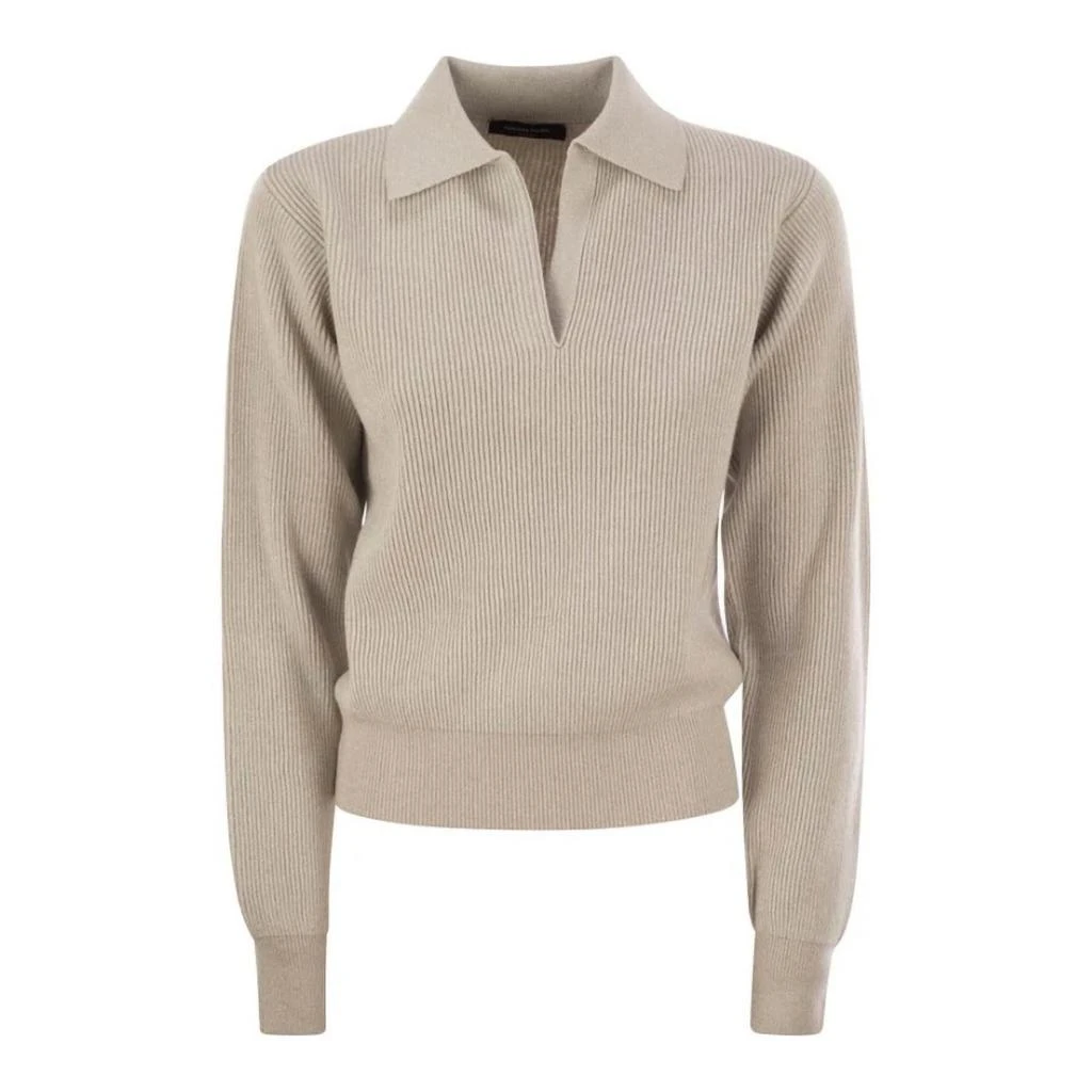 Fabiana Filippi Fabiana Filippi - Women
s Ribbed Knit Lurex Polo