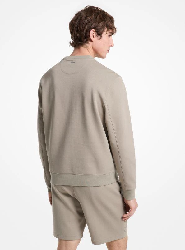 Michael Kors Logo Embossed Cotton Blend Sweater 2