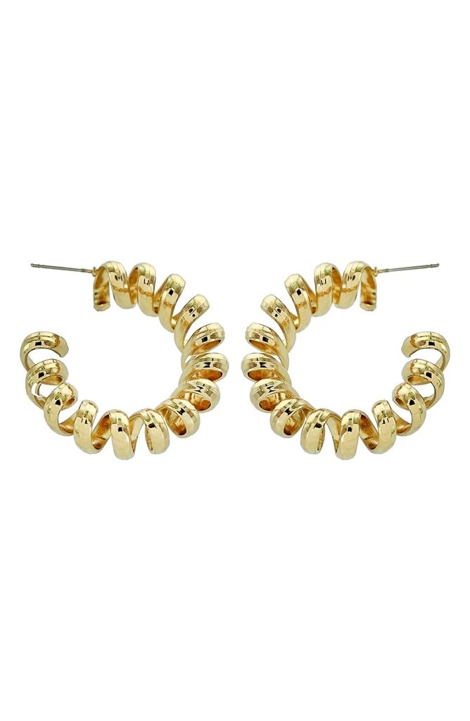 Panacea Spiral Hoop Earrings