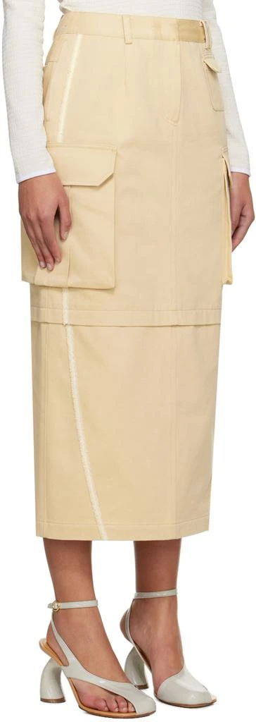 Kijun Beige Joel Cargo Maxi Skirt 2