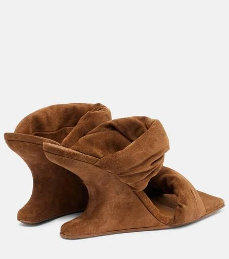 Rick Owens Twisted Cantilever 80 suede mules 2