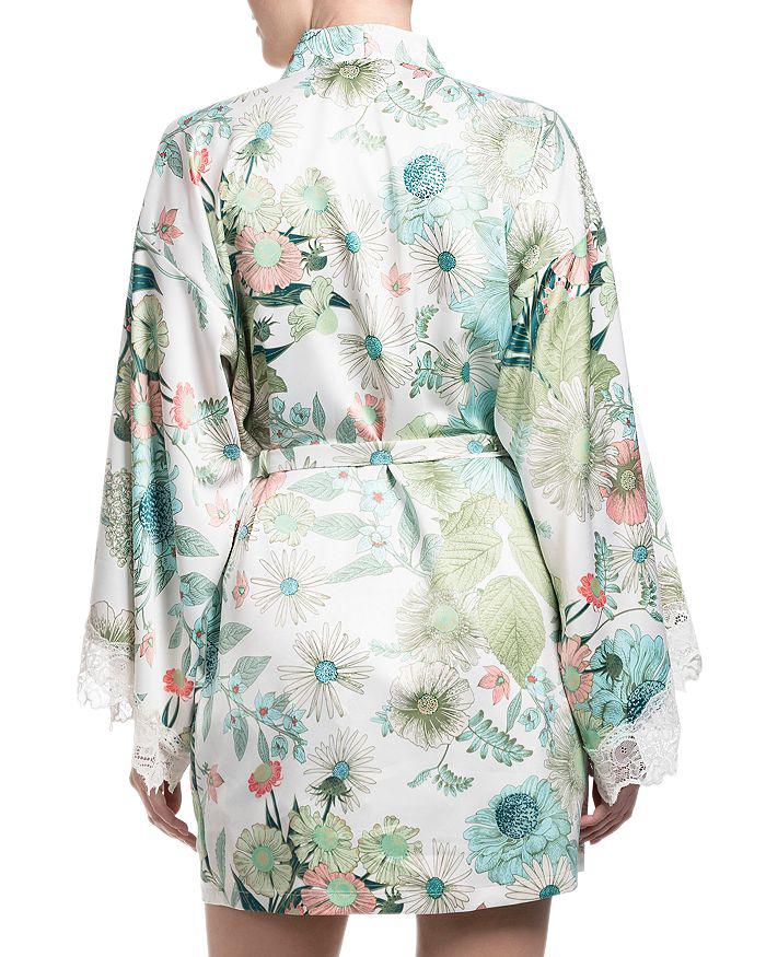 In Bloom Floral Stretch Matte Satin Wrap