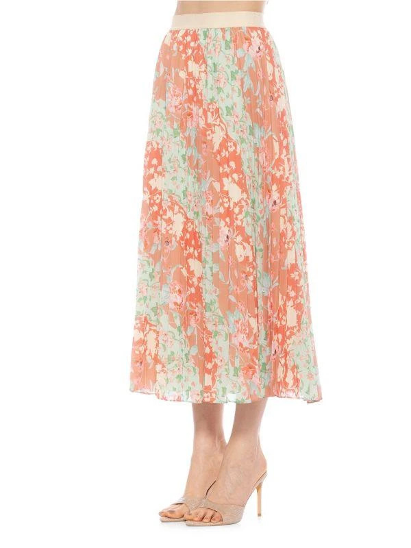 ALEXIA ADMOR Kesia Pleated Midi Skirt 3