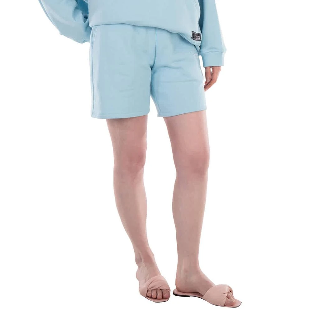 Versace Logo Print Cotton Shorts 2