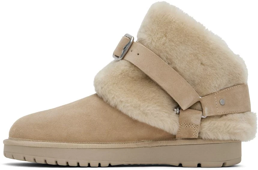 Burberry Beige Suede & Shearling Chubby Boots 3