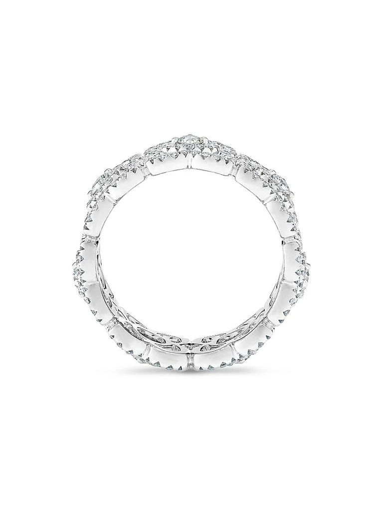 De Beers Enchanted Lotus Diamond 
18K White Gold Band Ring 3