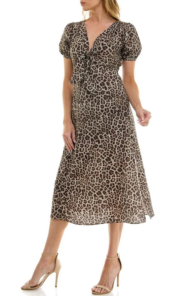 Socialite Front Tie Midi Dress 4