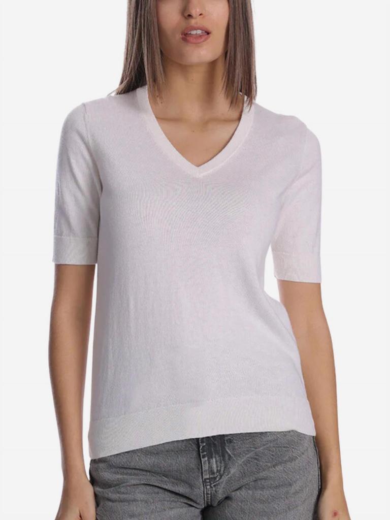 Minnie Rose Minnie Rose - Supima V-neck Tee