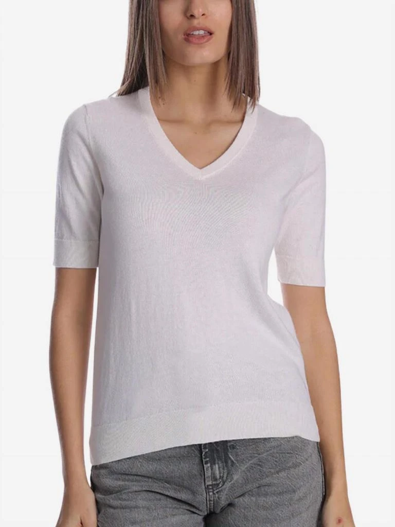Minnie Rose Minnie Rose - Supima V-neck Tee 1