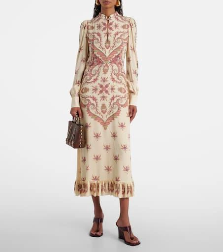 ETRO Cutout printed midi dress 2
