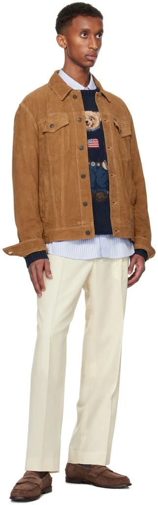 Ralph Lauren Brown Alston Suede Penny Loafers 5