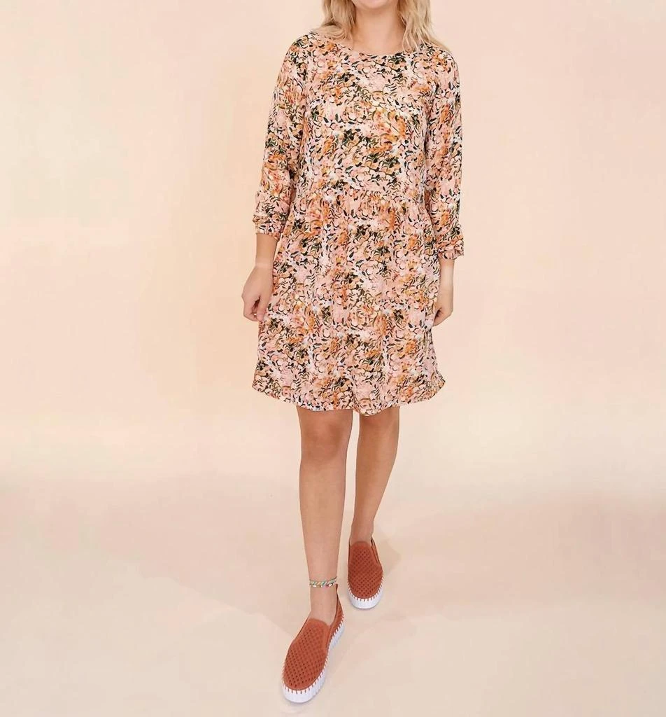 Roolee Patsy Long Sleeve Dress In Pink Multi - Dresses & Skirts -  BeyondStyle