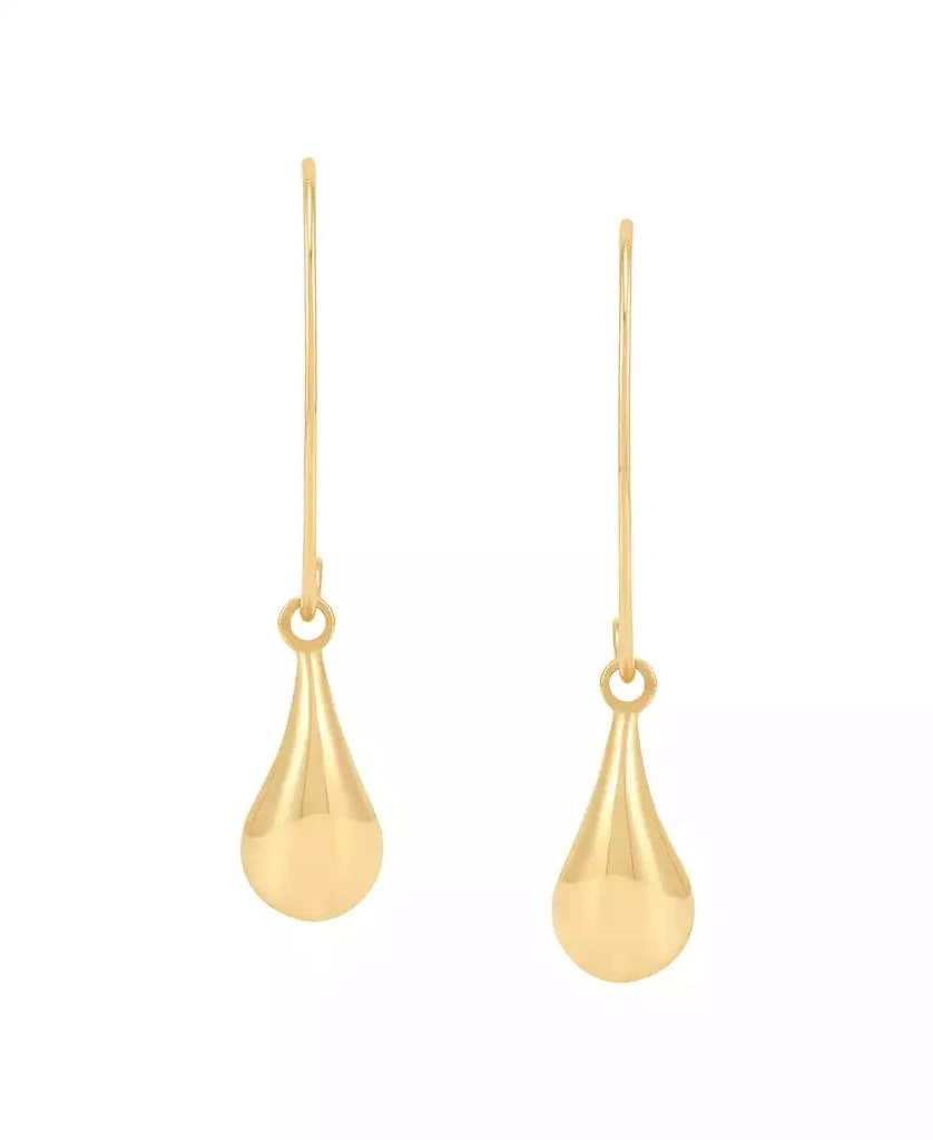 Macy
s Polished Teardrop Dangle Earrings in 10k Yellow Gold 3