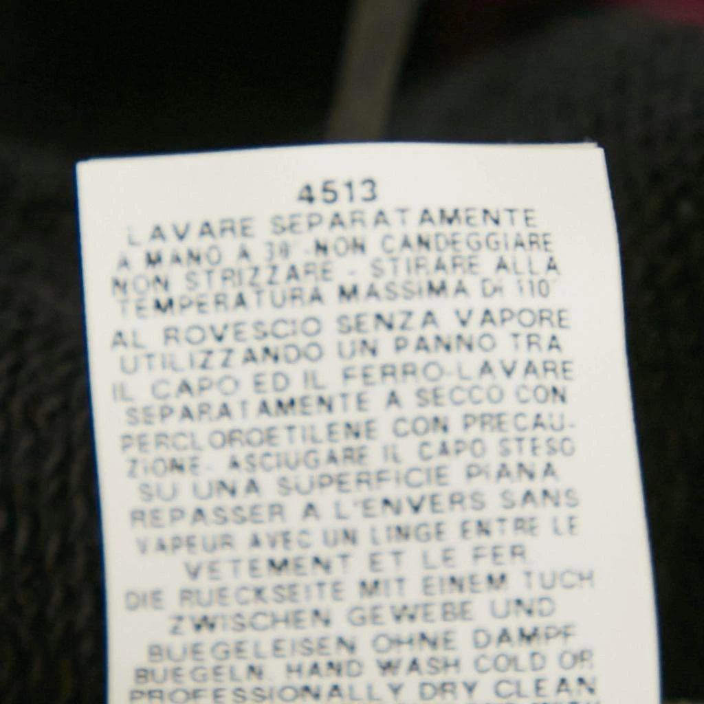 Moschino Moschino Couture Black Mirror Embroidered Cotton Crew Neck Sweatshirt XS 6