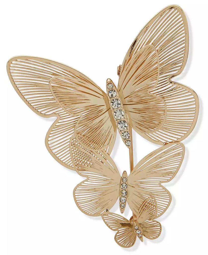 Lonna 
Lilly Gold-Tone Dynamic Crystal Butterfly Pin
