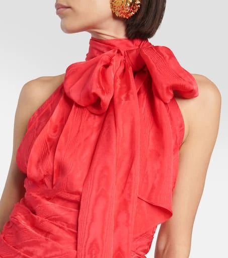 Balmain Halterneck moiré top 4