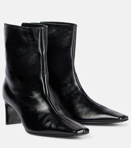 Khaite Ona 55 leather ankle boots 1