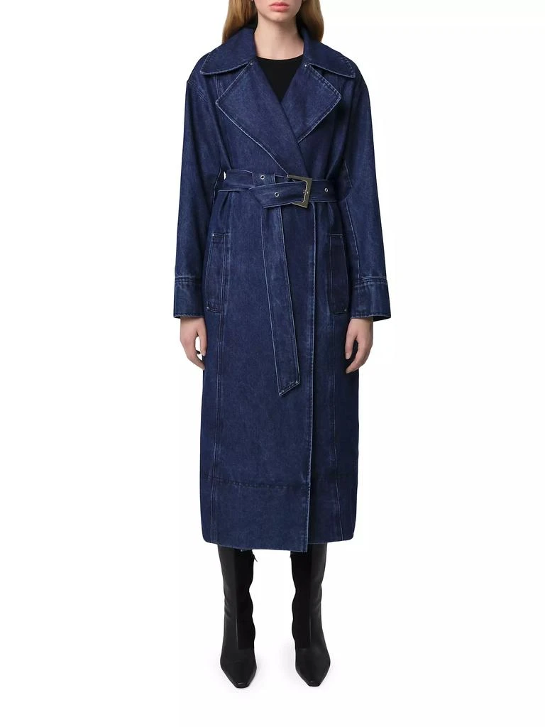 Apparis Tate Denim Trench Coat 1