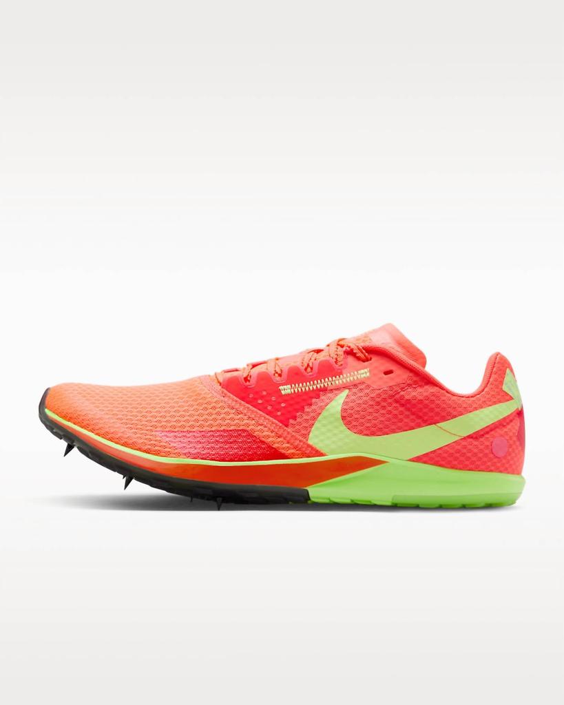 NIKE Men
s Zoom Rival Xc 6 Cross-Country Spikes Shoes In Hyper Orange/lime Blast