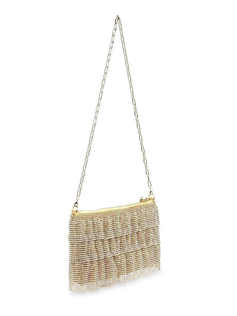 Whiting 
Davis Chloe Brass Mesh Crossbody Bag 4
