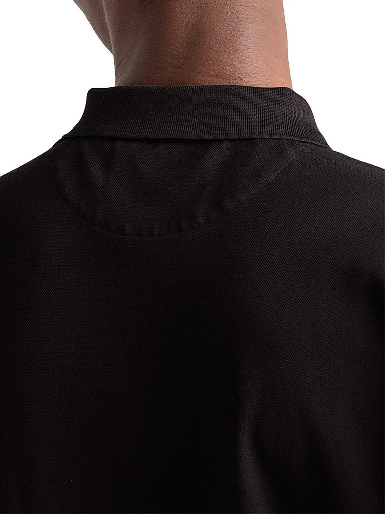 Prada Piqué Polo Shirt with Re-Nylon Details - Polo Shirts - Free