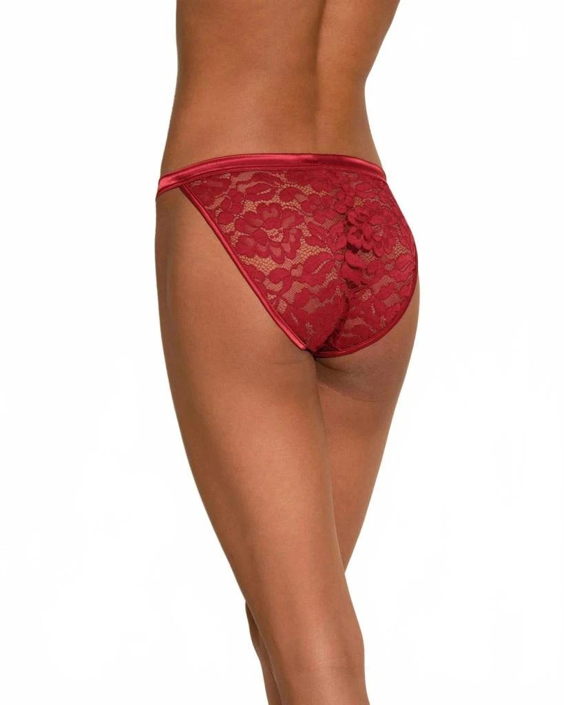 Cosabella Magnolia String Bikini Bottom In Deep Ruby 2