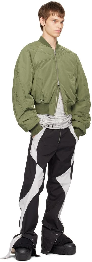 Heliot Emil SSENSE Exclusive Green Tranquil Bomber Jacket 4