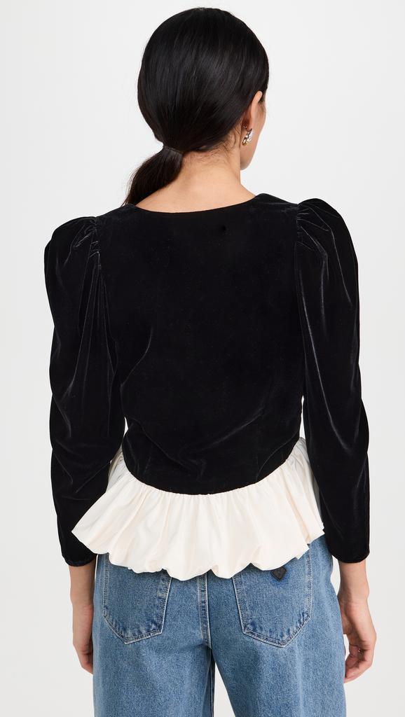 Rhode Colette Velvet Top