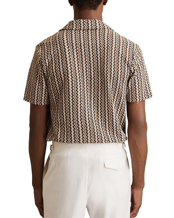 REISS Vallata Printed Camp Shirt