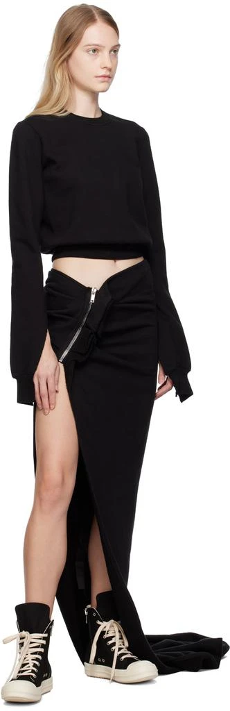 Rick Owens Black Edfu Maxi Skirt 4