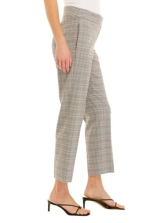 Kasper Womens Plaid Slim Pants 3