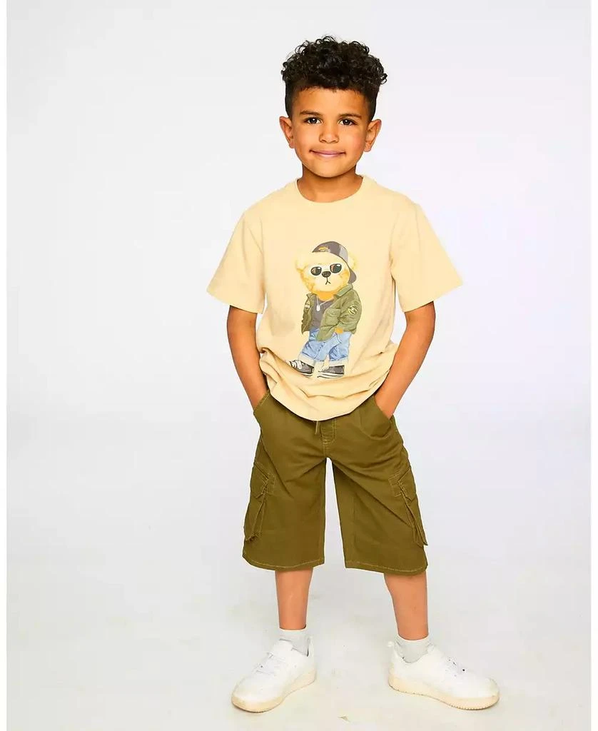 Deux par Deux Toddler Boys Stretch Twill Bermuda with Cargo Pockets 3