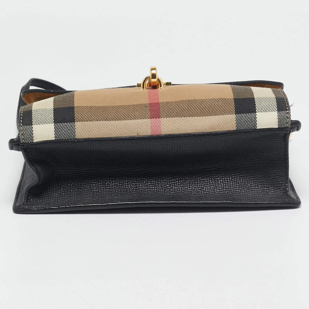 Burberry Burberry Black Leather and Fabric Small Macken Crossbody Bag 7