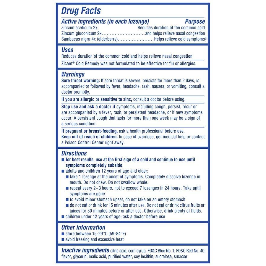 Zicam Cold Remedy Liquid Filled Lozenges 3