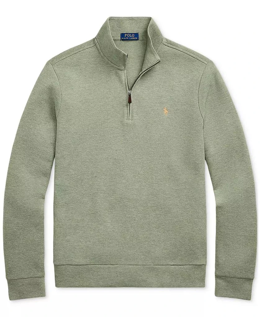 Ralph Lauren Men's Double-Knit Mesh Quarter-Zip Pullover 5
