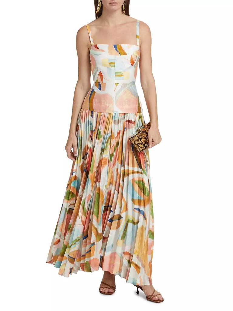 Acler Leasgill Watercolor Maxi Dress 3