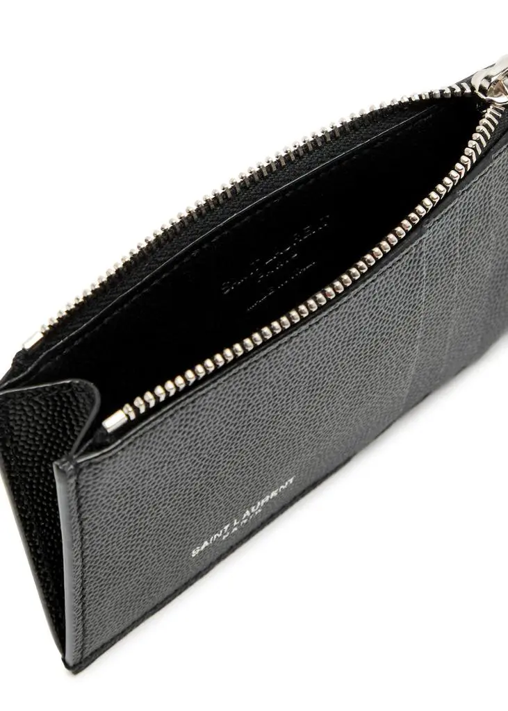 Yves Saint Laurent Logo pebbled leather wallet 3