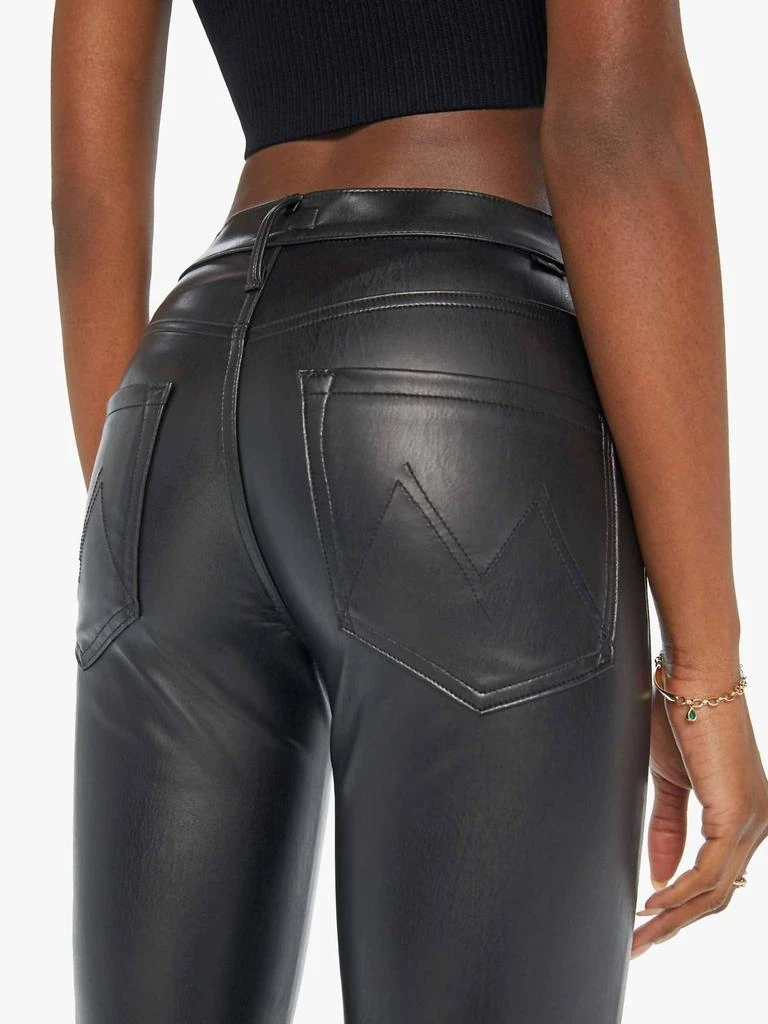 MOTHER Mother - Insider Flood Vegan Leather Pant 4