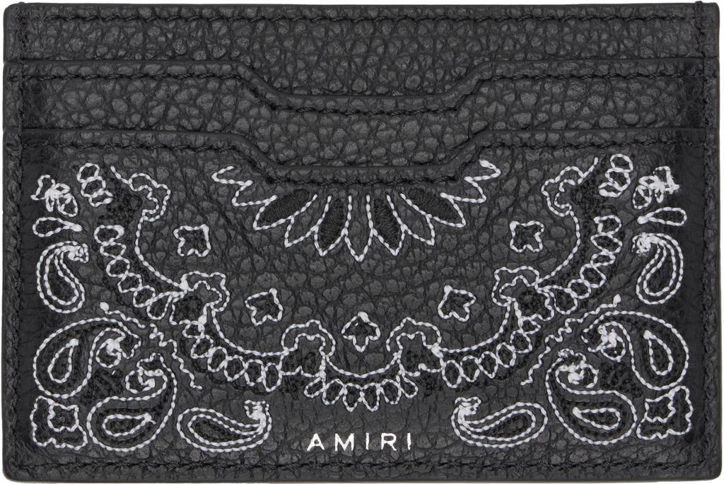 AMIRI Black Bandana Card Holder