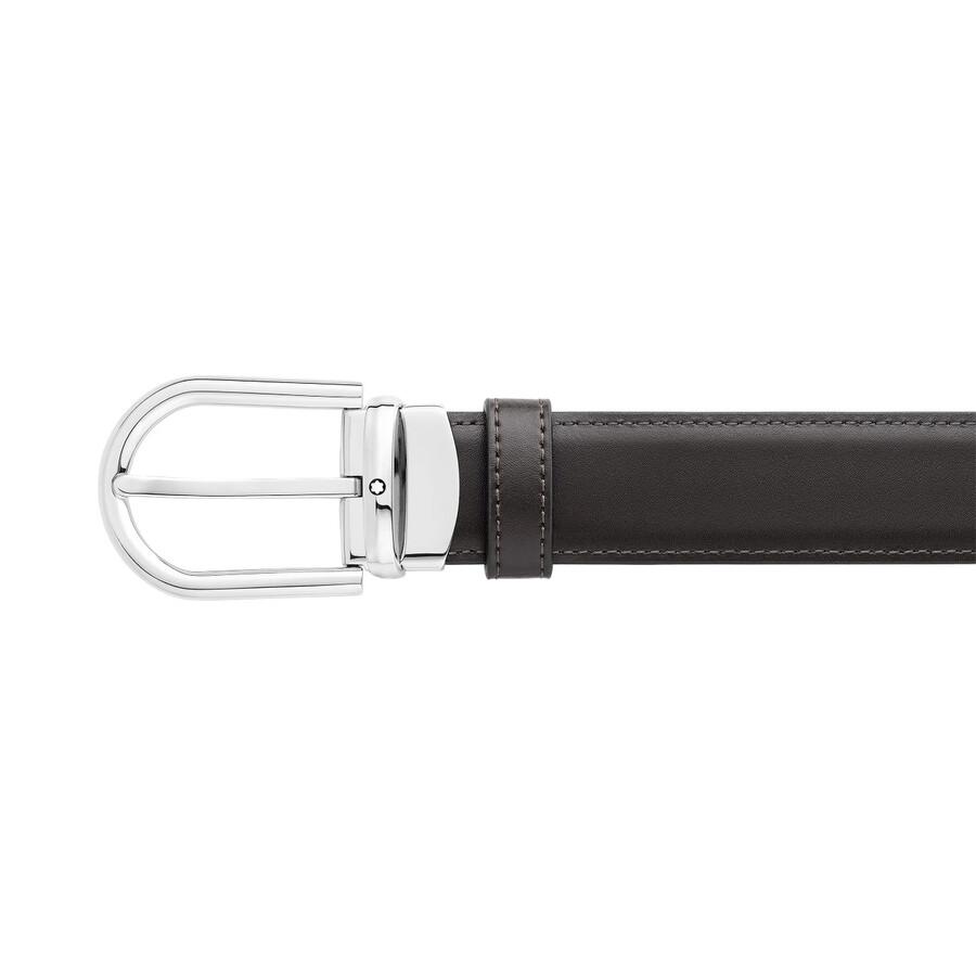 MontBlanc Montblanc Horseshoe Buckle Reversible Leather Belt