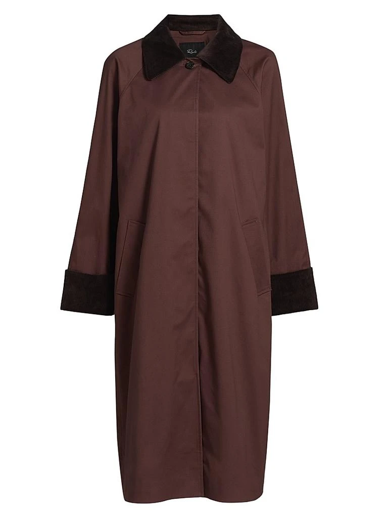 Rails Levy Corduroy-Trimmed Long Coat