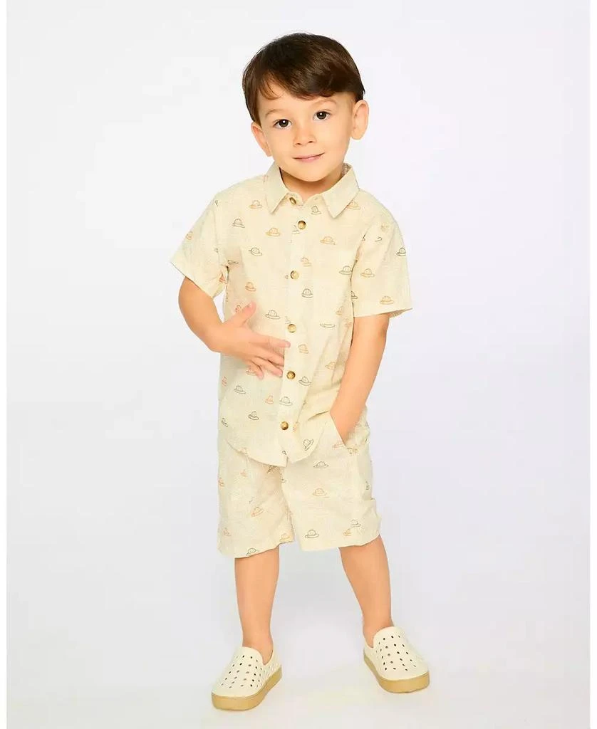 Deux par Deux Toddler Boys Poplin Shorts 2
