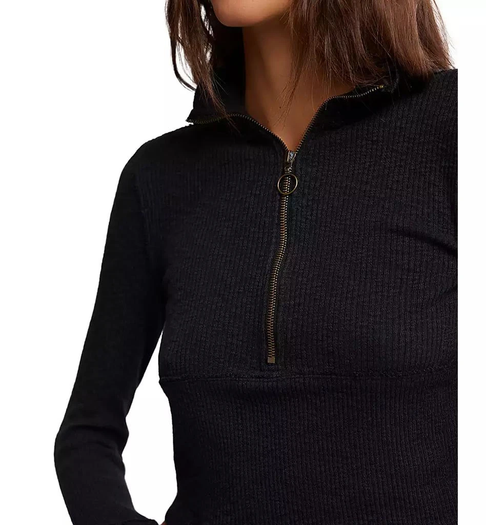 Free People Women's Midnight Half-Zip Top 3