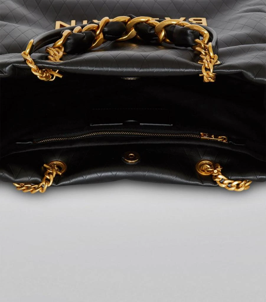 Balmain Leather 1945 Soft Tote Bag 5