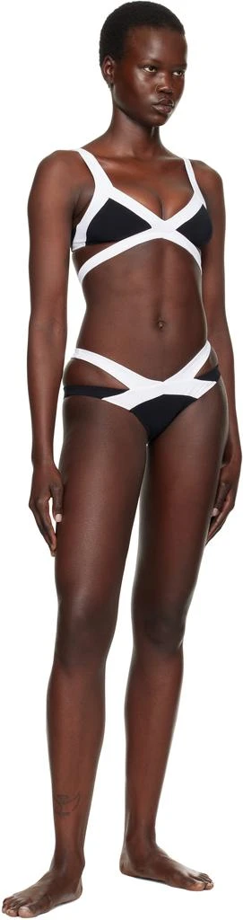 L'Agent by Agent Provocateur Black & White Mazzy Bikini Top 4