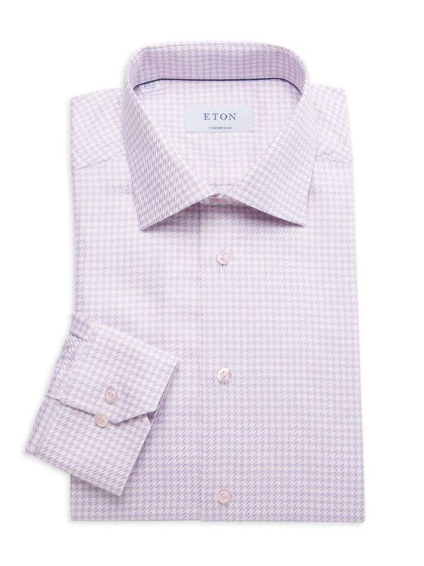 Houndstooth Cotton Modern-Fit Dress Shirt  On Sale Now with Up to 65% Off  | Discover Exclusive Deals & Savings at BeyondStyle  Authentic Eton dress  shirts|men's apparel|Men's|men's with Limited-Time Discounts, Free