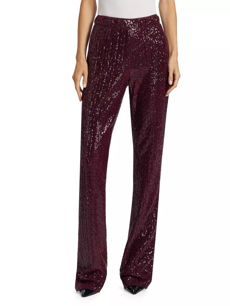 Badgley Mischka Sequined Straight Trousers 3