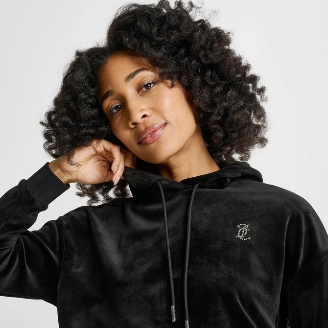 Juicy Couture Women's Juicy Couture Velour Cropped Hoodie 5