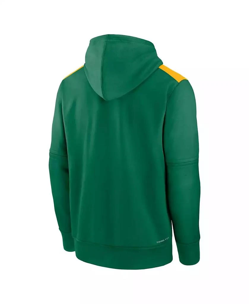 NIKE Men's Kelly Green Athletics Authentic Collection Performance Pullover Hoodie 2