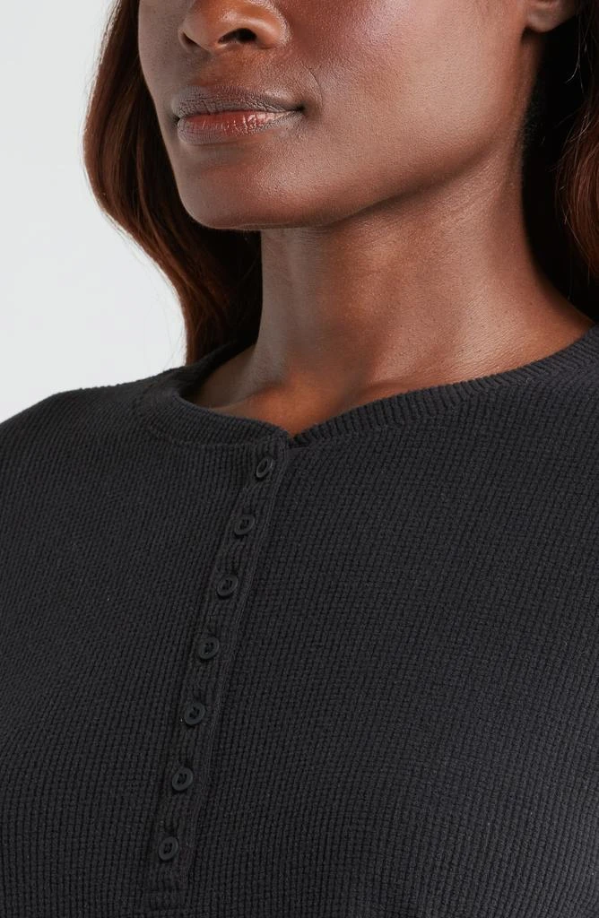 Zella Cozy Rib Henley 4